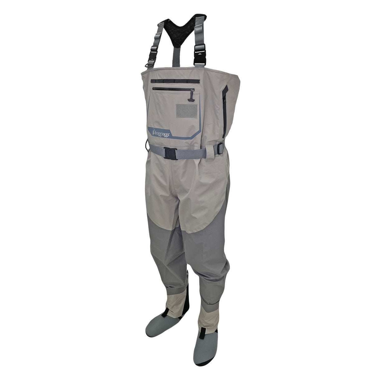 Frogg Toggs Mens Gray Deep Current Stockingfoot Fishing Wader – Waders