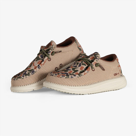Gator Waders Kids Old School Camo Camp Shoes