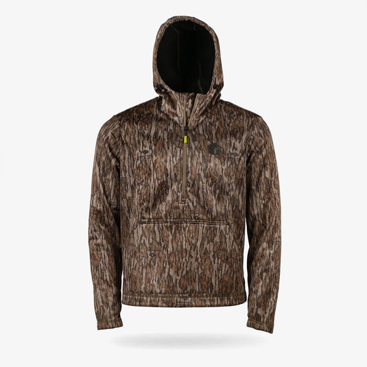 Gator Waders Mens Mossy Oak Bottomland Catahoula 1/2 Zip Hoodie