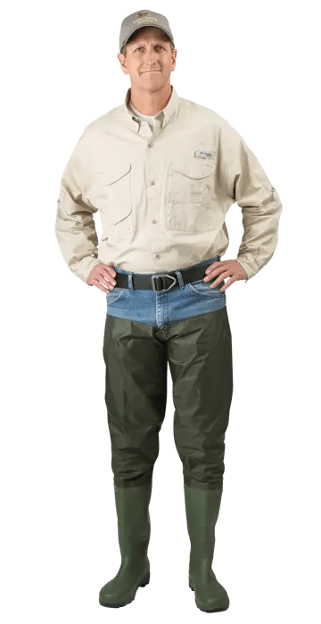 Caddis Mens Green PVC Hip Boots – Waders display picture 1