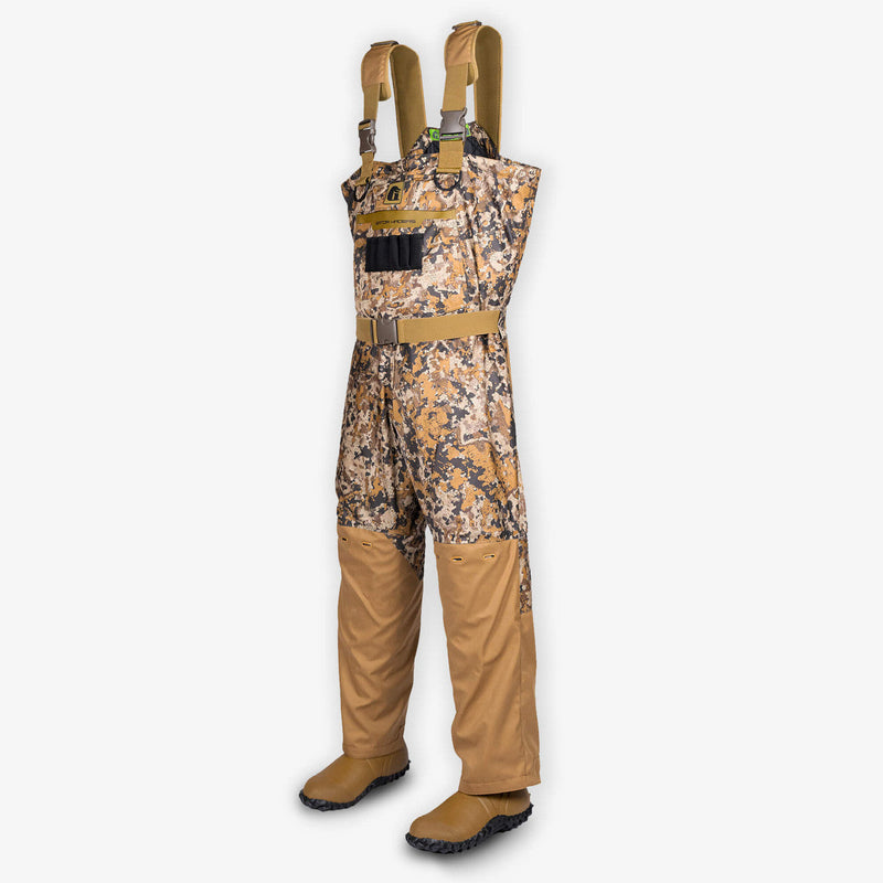 Load image into Gallery viewer, Gator Waders Mens 7 Brown Shield Insulated Waders
