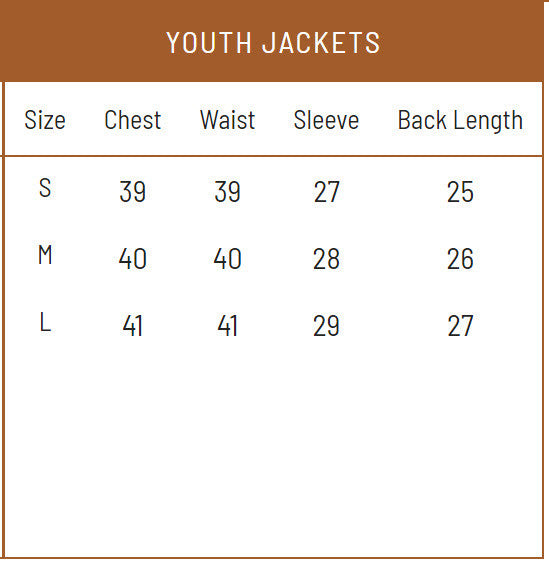 Load image into Gallery viewer, Frogg Toggs Youth Black/Red Java Toadz 2.5 Jacket Size Chart
