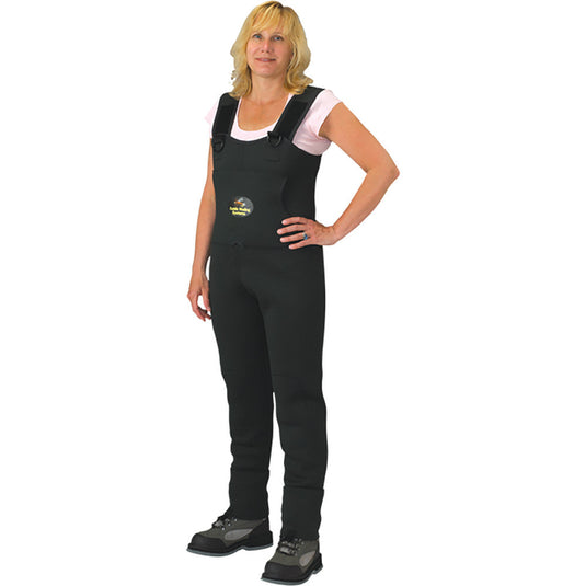 Woman modeling Dark Green Neoprene Stockingfoot Waders