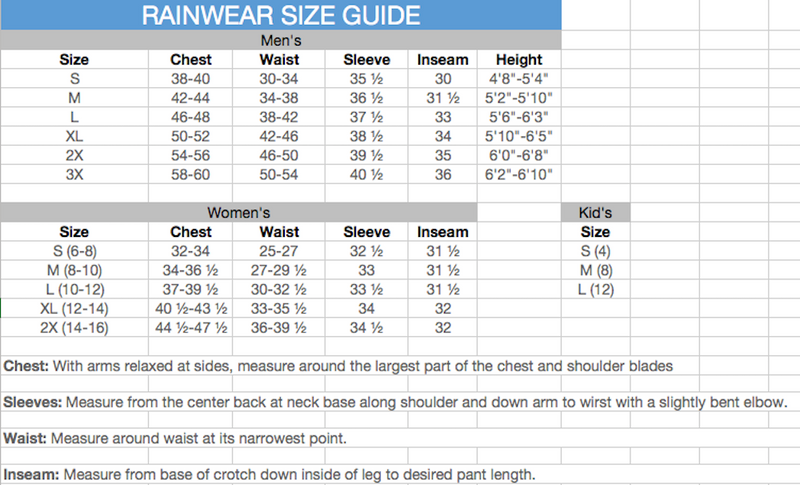 Load image into Gallery viewer, Frogg Toggs Mens Ultra-Lite 2 Plus Rain Suit Size Chart
