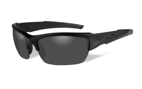 Wiley X WX Valor Sunglasses - Matte Black Frame/Black Ops Polarized Smoke Grey Lenses