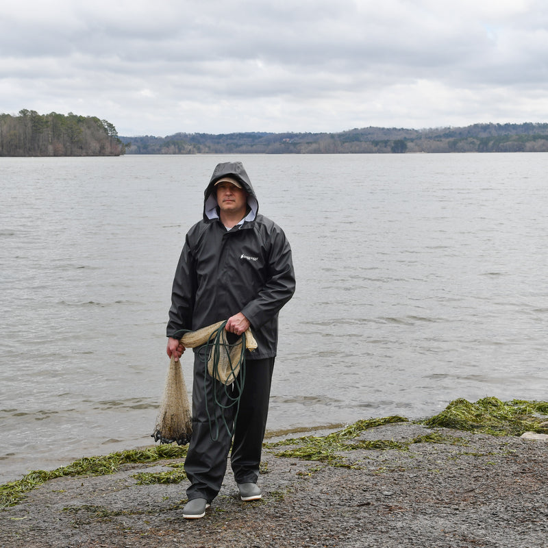 Load image into Gallery viewer, Frogg Toggs Mens White WayPoint Angler Jacket 
