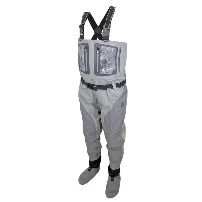 Frogg Toggs Mens Realtree Fishing Gray Pilot II Breathable Stockingfoot Wader 