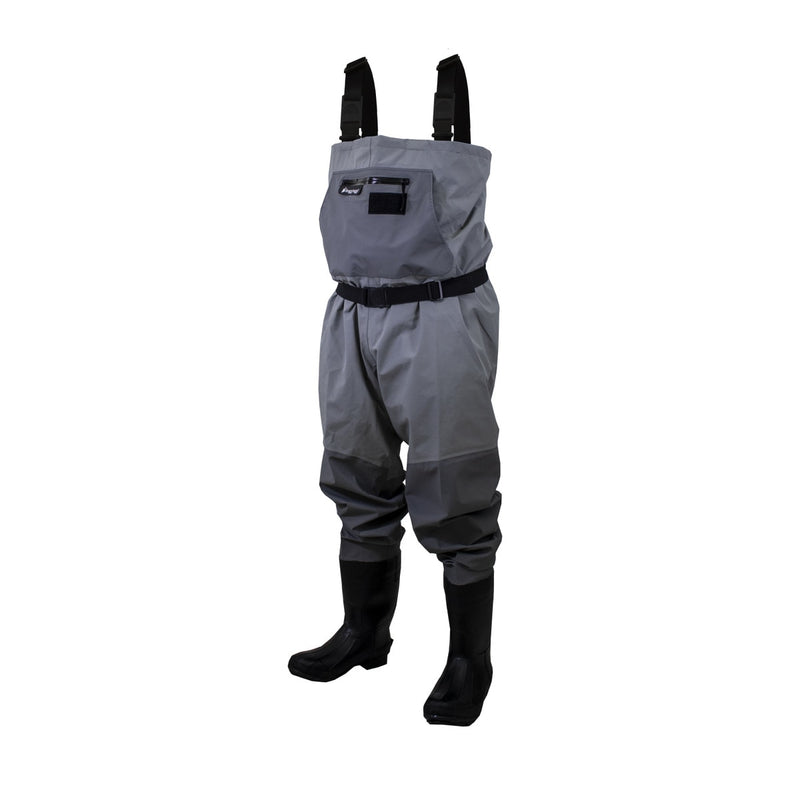 Load image into Gallery viewer, Frogg Toggs Mens Gray Hellbender PRO Bootfoot Felt Sole Chest Wader
