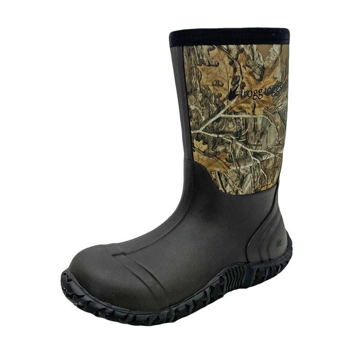 Frogg Toggs Youth Realtree APX Cubby Pull-On Waterproof Boot 