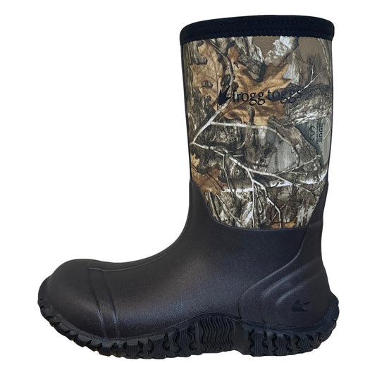 Frogg Toggs Youth Realtree APX Cubby Pull-On Waterproof Boot 