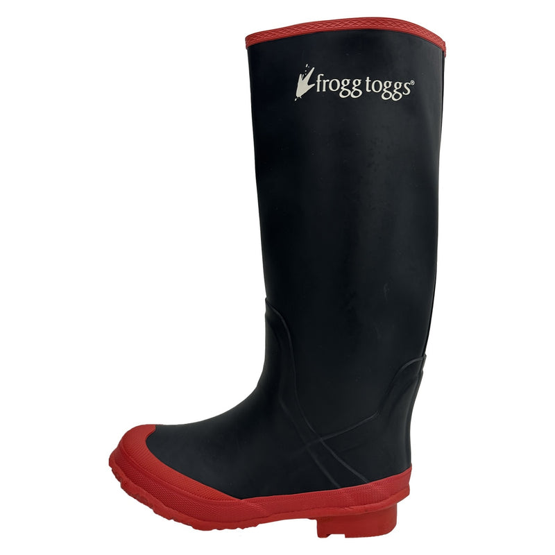 Load image into Gallery viewer, Frogg Toggs Mens 16&quot; Black and Red Waterproof Rubber Utility Boot
