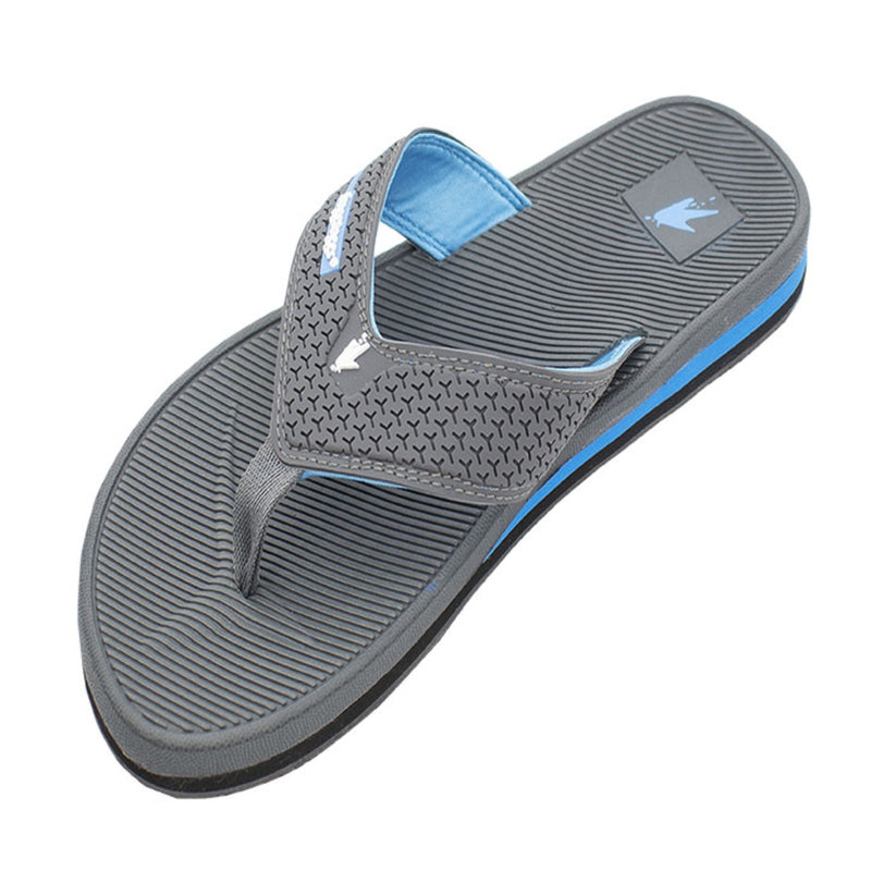 Load image into Gallery viewer, Frogg Toggs Mens Gray Flipped Out Flip Flop Sandal

