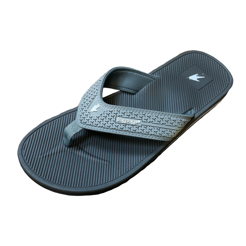 Load image into Gallery viewer, Frogg Toggs Mens Light Gray Flipped Out Flip Flop Sandal
