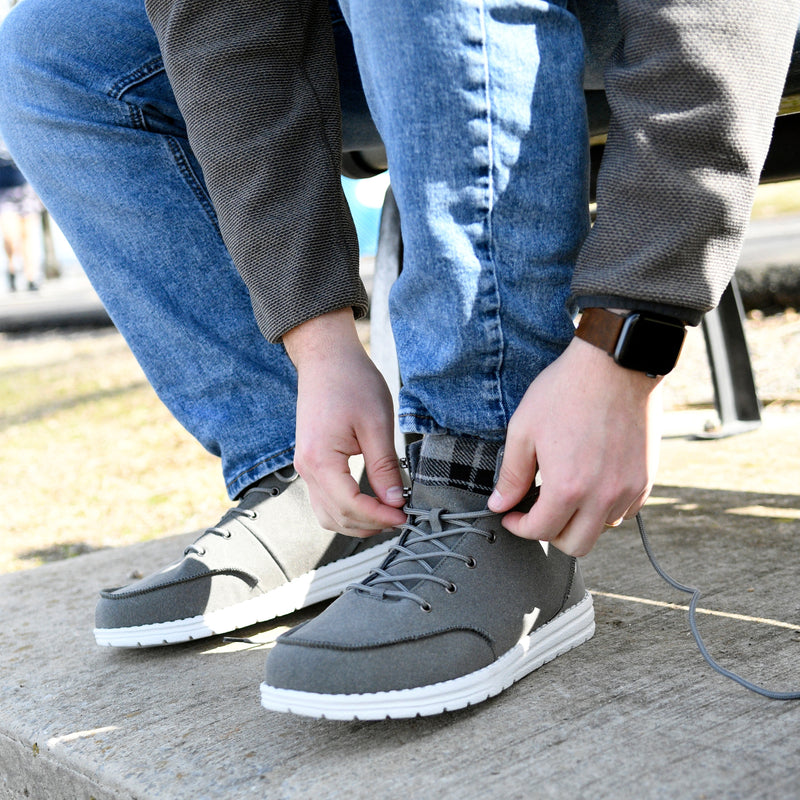 Load image into Gallery viewer, Frogg Toggs Mens Gray Java High Top Shoes
