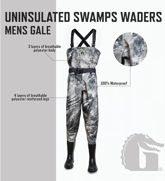 Load image into Gallery viewer, Gator Waders Mens Mossy Oak Gale Swamp Off-Road Waders - Regular 10
