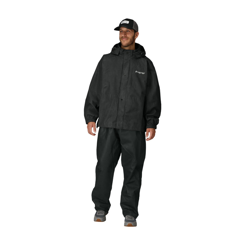 Load image into Gallery viewer, Frogg Toggs Mens Black Signature Bull Frogg Waterproof Jacket

