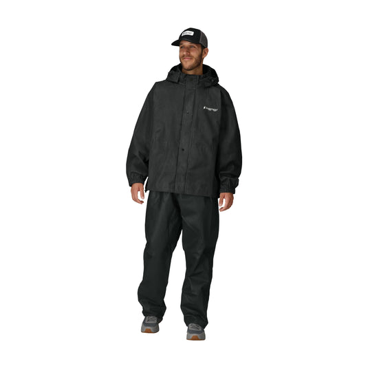 Frogg Toggs Mens Black Signature Bull Frogg Waterproof Jacket