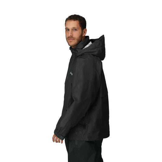 Frogg Toggs Mens Black Signature Bull Frogg Waterproof Jacket