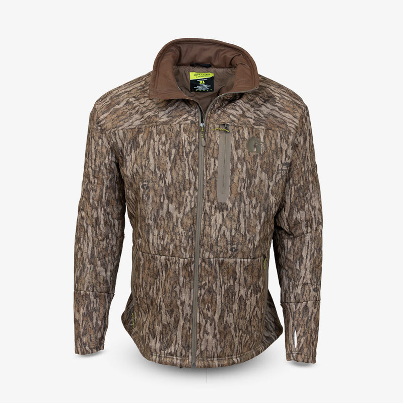 Load image into Gallery viewer, Gator Waders Mens Mossy Oak Bottomland Bounty Insulator Jacket
