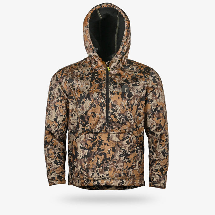 Gator Waders Mens Seven Brown Catahoula 1/2 Zip Hoodie