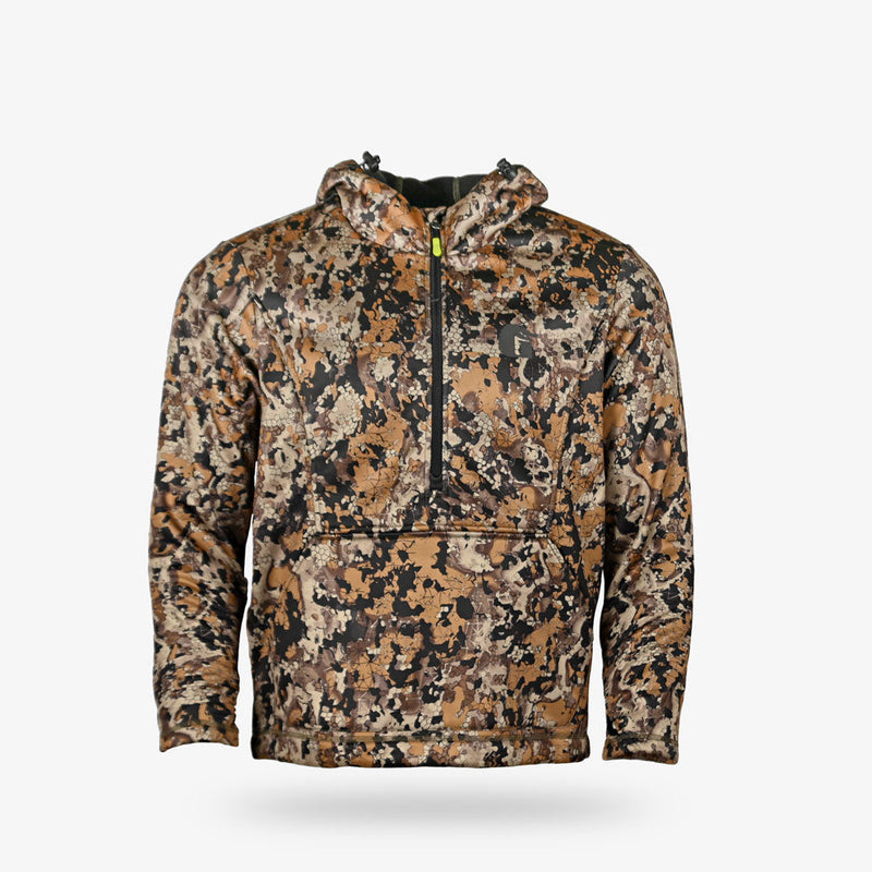 Load image into Gallery viewer, Gator Waders Mens Seven Brown Catahoula 1/2 Zip Hoodie
