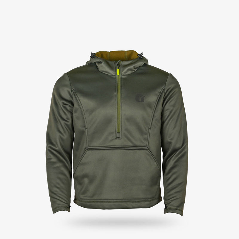 Load image into Gallery viewer, Gator Waders Mens Olive Catahoula 1/2 Zip Hoodie
