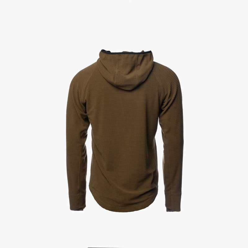 Load image into Gallery viewer, Gator Waders Men&#39;s Coyote Waypoint Grid Fleece 1/2 Zip Hoodie
