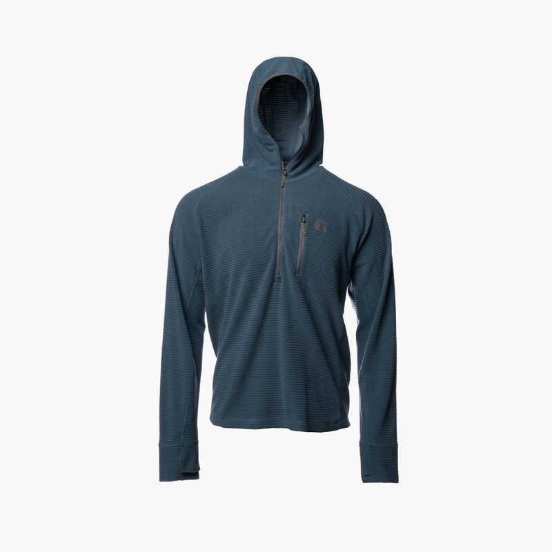 Load image into Gallery viewer, Gator Waders Men&#39;s Storm Waypoint Grid Fleece 1/2 Zip Hoodie
