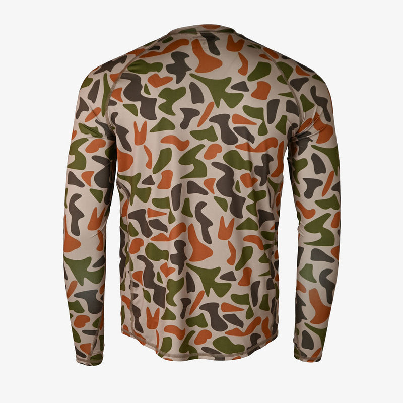 Load image into Gallery viewer, Gator Waders Mens Old School Camo Performance Shirt
