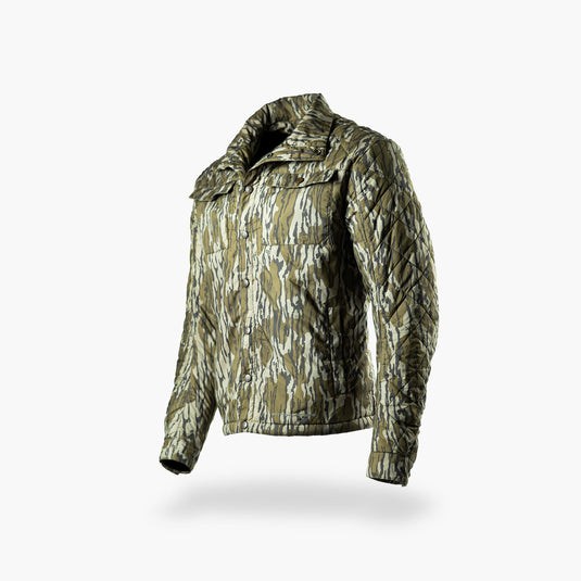 Gator Waders Mens Mossy Oak Original Bottomland Insulated Snap Shirt