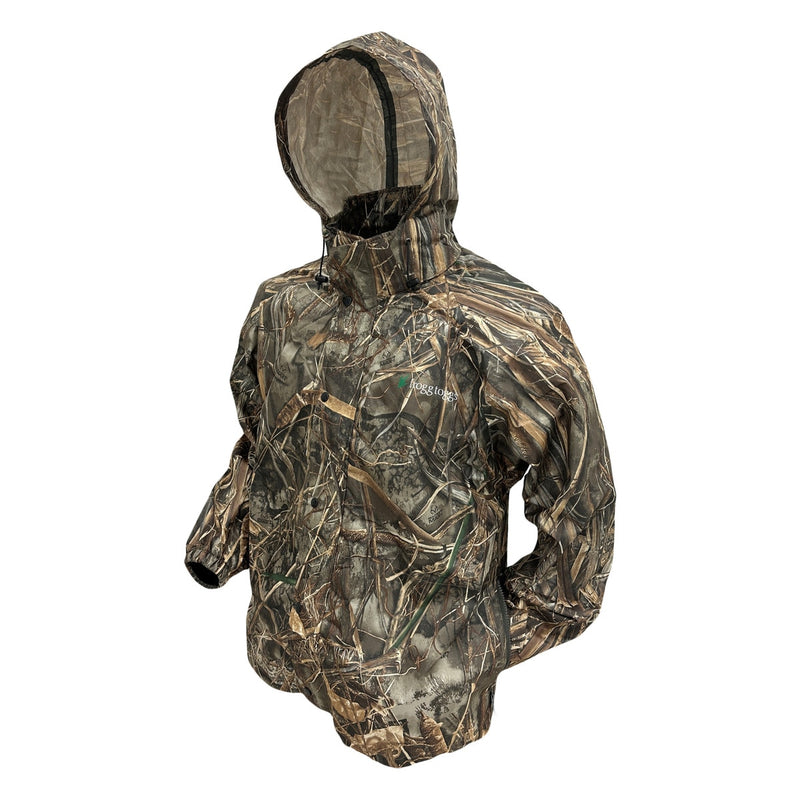 Load image into Gallery viewer, Frogg Toggs Mens Realtree MAX7 Pro Action Hooded Waterproof Jacket
