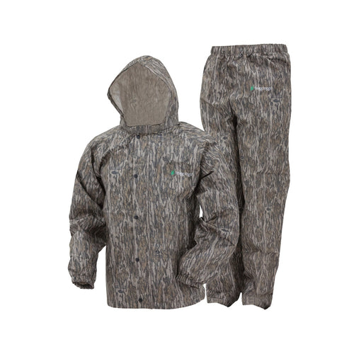 Frogg Toggs Youth Mossy Oak Bottomland Polly Woggs Waterproof Rain Suit