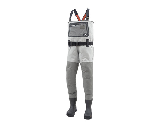 Simms G3 Guide Felt Sole Bootfoot Chest Waders - Light Grey