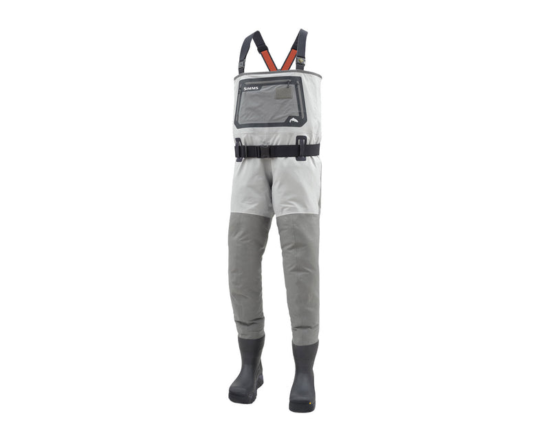 Load image into Gallery viewer, Simms G3 Guide Felt Sole Bootfoot Chest Waders - Light Grey
