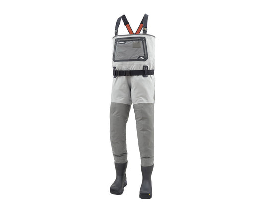 Simms G3 Guide Vibram Sole Bootfoot Chest Waders - Light Grey