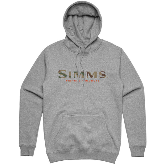 Simms Mens Grey Heather CX Logo Pullover Hoodie – Waders