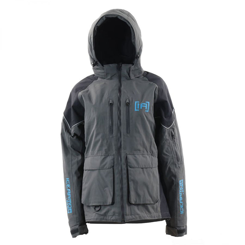 Load image into Gallery viewer, Ice Armor Women&#39;s Rise Float Parka - Black/Gray/Teal
