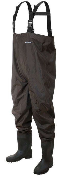 Frogg Toggs Mens Brown Rana II PVC Cleated Bootfoot Chest Waders