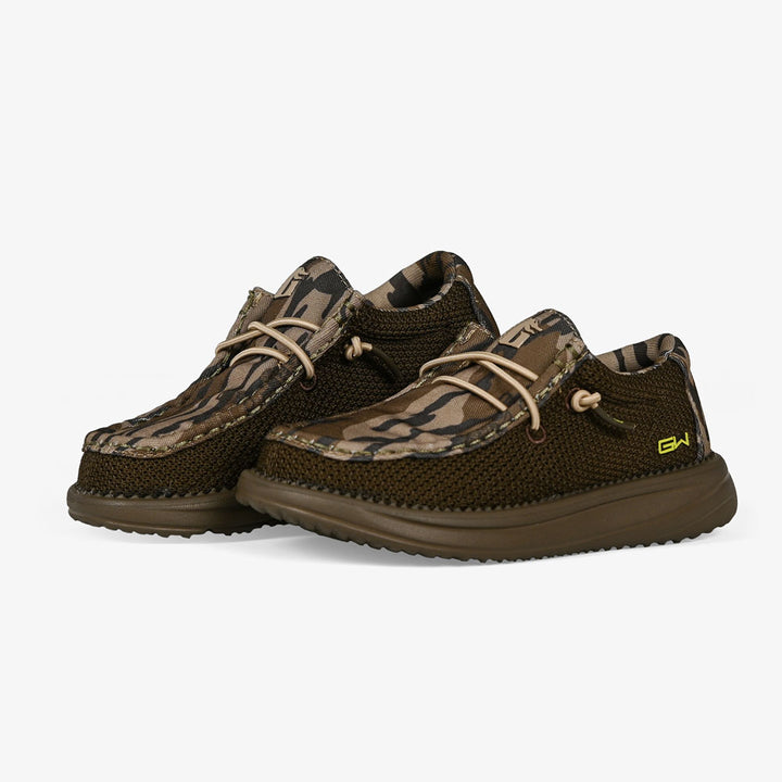 Load image into Gallery viewer, Gator Waders Kids Mossy Oak Original Bottomland Camp Shoes
