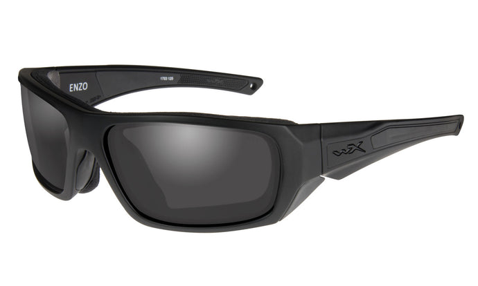 Wiley X WX Enzo Sunglasses - Matte Black Frame/Black Ops Smoke Grey Lenses