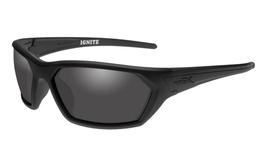Wiley X WX Ignite Sunglasses - Matte Black Frame/Black Ops Smoke Grey Lenses
