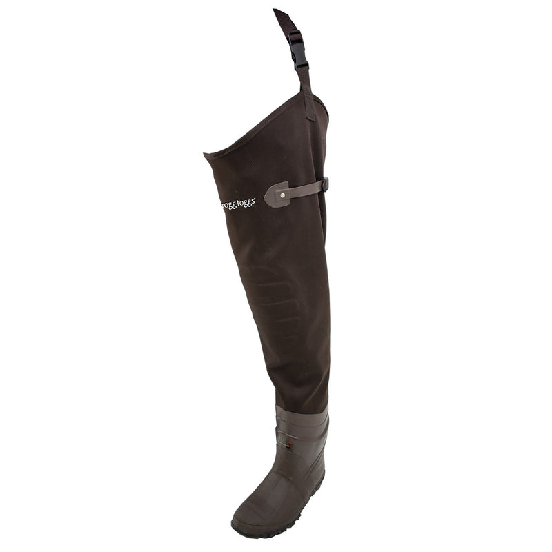 Load image into Gallery viewer, Frogg Toggs Mens Brown Cascade Elite Bootfoot Lug Sole Hip Waders
