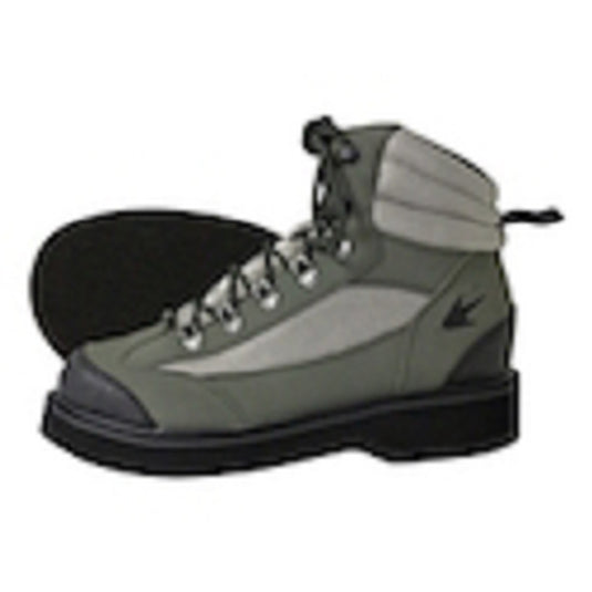 Frogg Toggs Mens Green/Silver/Black Hellbender Felt Wading Shoes