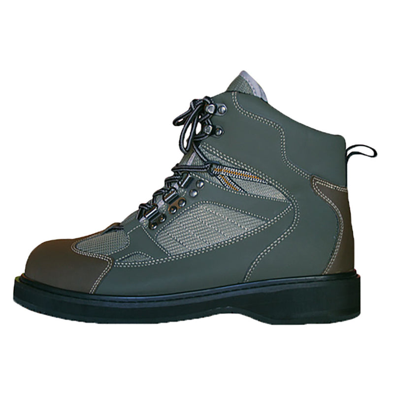 Load image into Gallery viewer, Caddis Mens Grey/Brown Natural Ensemble Wading Shoe shown from the side

