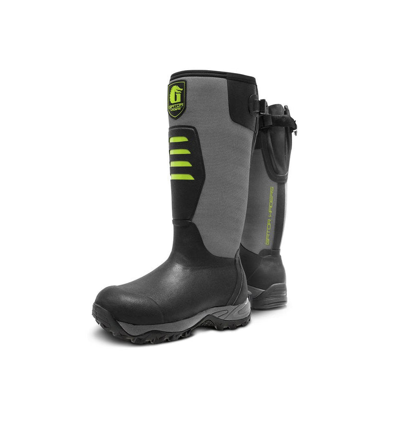 Load image into Gallery viewer, Gator Waders Mens Lime Everglade 2.0 Uninsulated Rubber Boots
