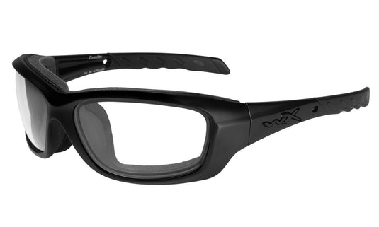 Wiley X WX Gravity Sunglasses - Matte Black Frame/Clear Lenses