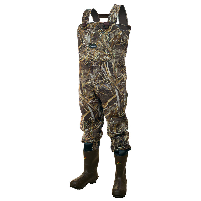 Load image into Gallery viewer, Frogg Toggs Mens Realtree Max-5 Amphib 3.5mm Neoprene Cleated Bootfoot Chest Waders
