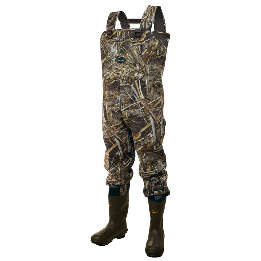 Frogg Toggs Mens Realtree Max-5 Amphib 3.5mm Neoprene Cleated Bootfoot Chest Waders