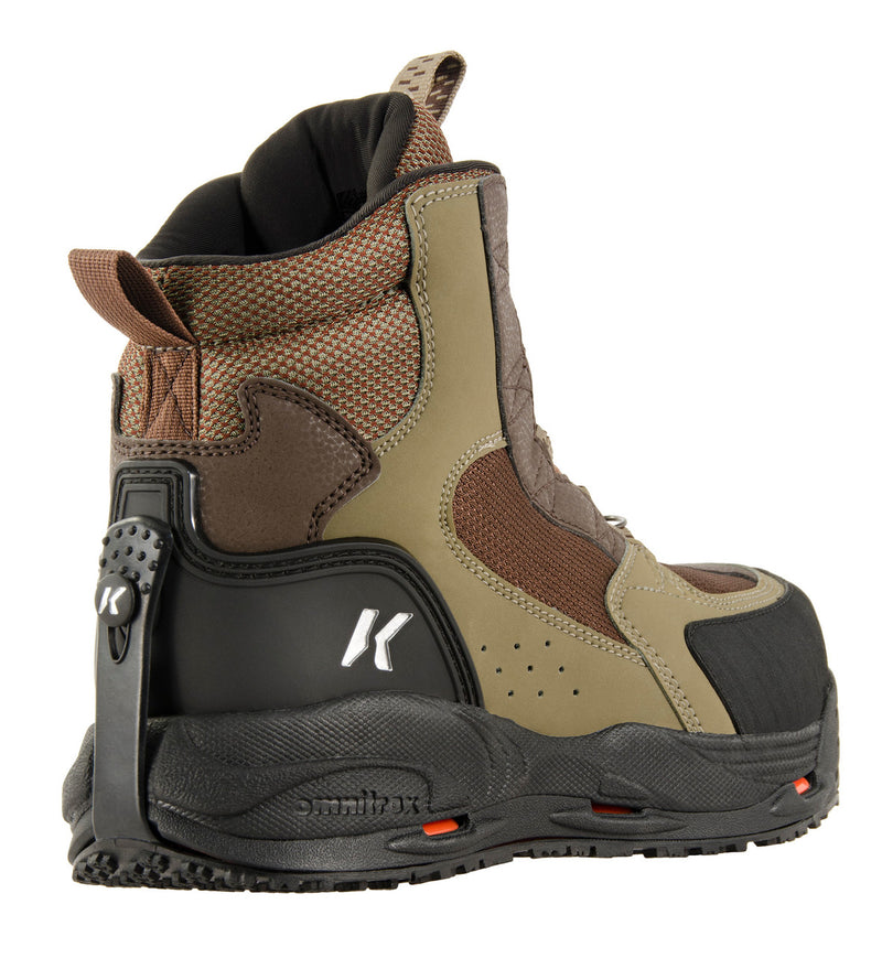 Load image into Gallery viewer, Korkers Redside Wading Boots with Felt &amp; Kling-On Soles - Khaki/Black
