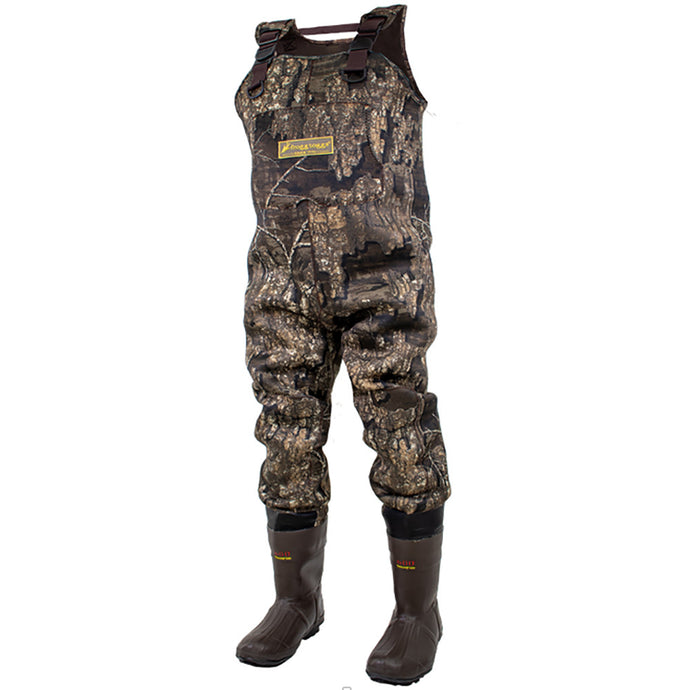 Frogg Toggs Mens Realtree Timber Amphib 3.5mm Neoprene Cleated Bootfoot Chest Waders